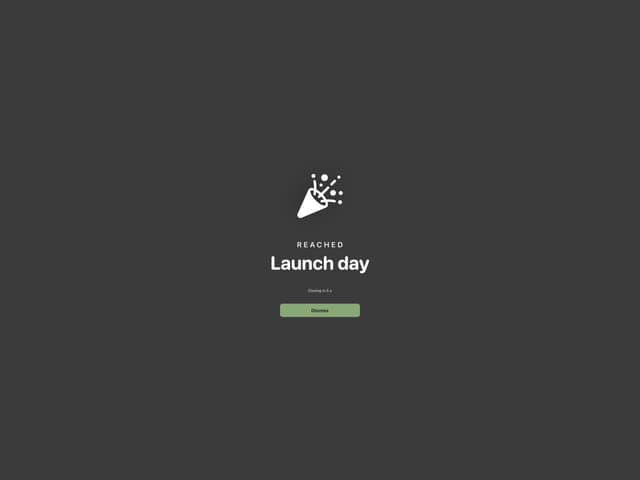 Await event editor with date, time zone and SF Symbol icon