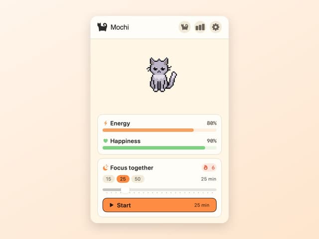 The CatPod pixel cat roaming across a macOS desktop